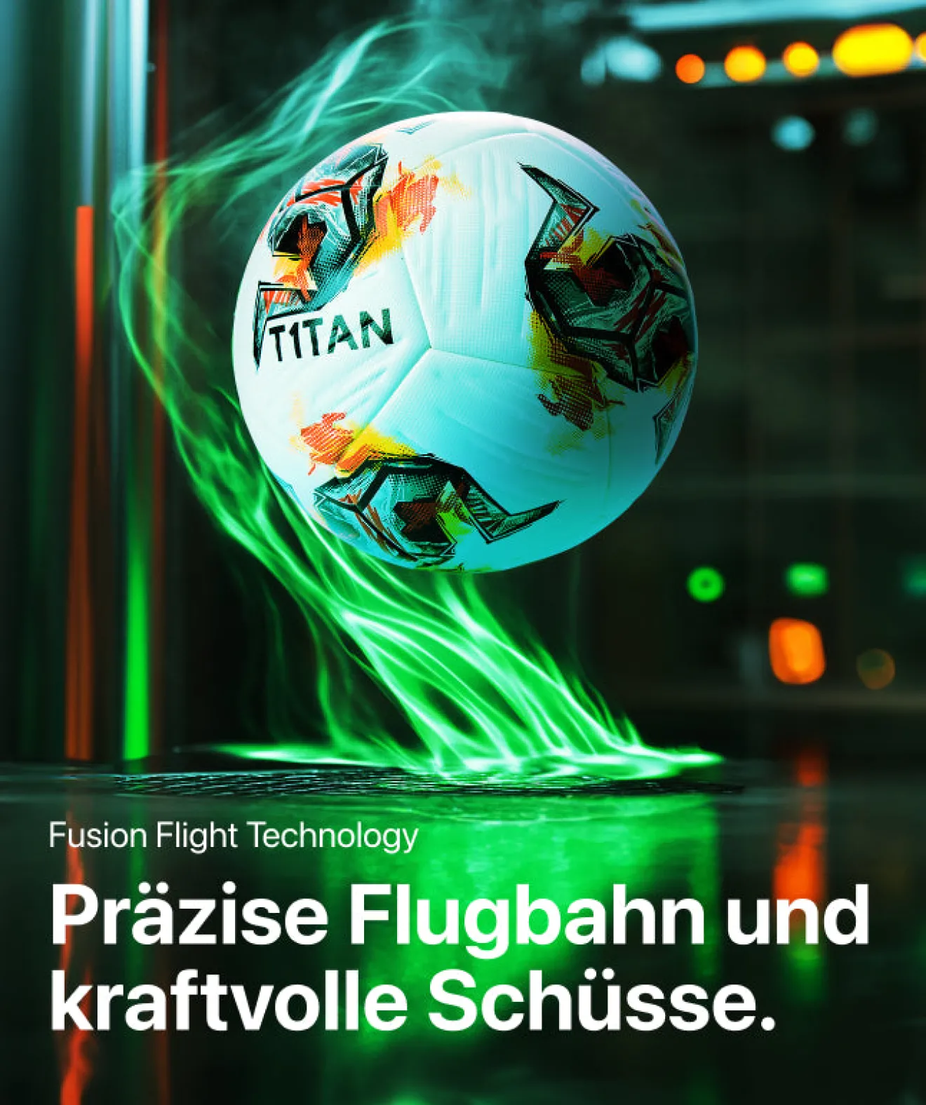 T1TAN Fußball - Matchball Gr. 5 Hot