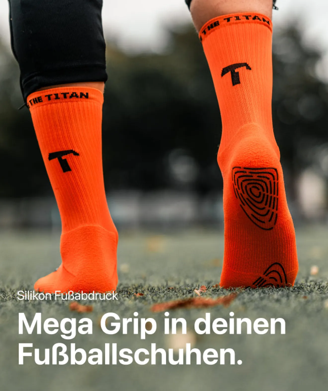 T1TAN Grip Socks - Orange Flash Sale